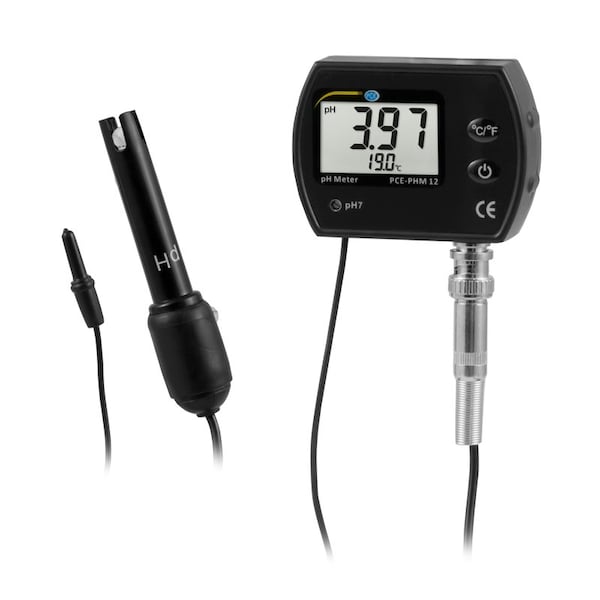 Pce Instruments Aquarium pH Meter, 0.00 to 14.00 pH PCE-PHM 12 - main